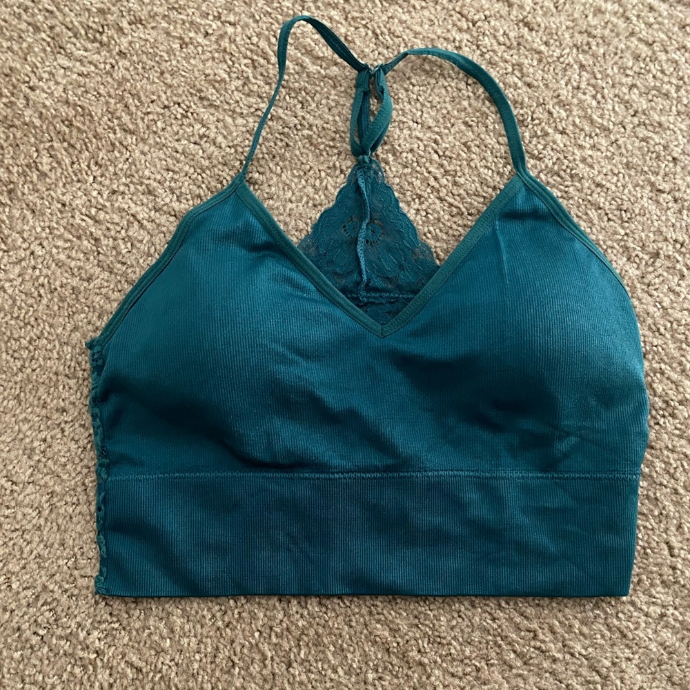 TEAL SPORTS BRA